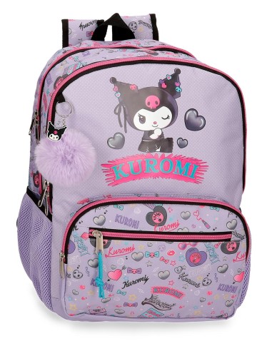 MOCHILA ADAP. 44CM 2C. KUROMI RETROPOP
